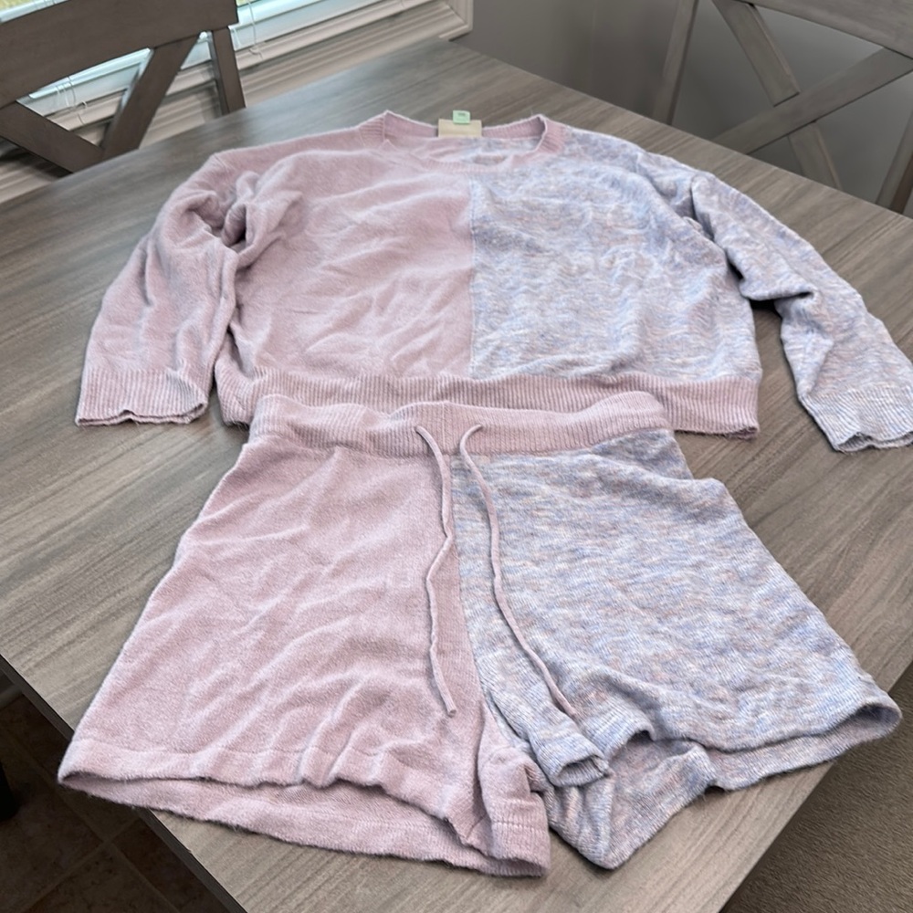 Saturday Sunday Anthropologie Sleep Lounge Set Comfy Warm